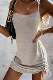 Dodobye-Fashion Sleeveless Lace-up Mini Dress