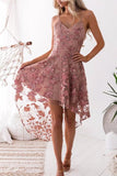 Dodobye-Sexy Lace Patchwork Mid Calf Dress