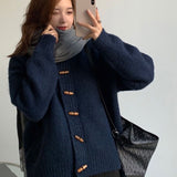 christmas outfit Dodobye Gentle knitted sweater women's coat artistic retro round neck lazy style cardigan autumn and winter top women clothing y2k tops