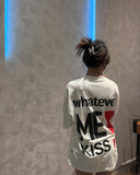 Dodobye Letter Kiss Graphic T Shirts Gothic Y2k Tops Pro Choice Harajuku Oversized T Shirt Streetwear Goth Popular Casual Men Clothing