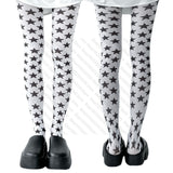 Dodobye Harajuku Y2k Stockings Cosplay Sexy Shoopy Pantyhose Stockings for Women Goth Tights Knee High Socks Punk Fetish Lolita Emo Long