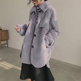 christmas outfit Dodobye Autumn Winter Oversized Thick Warm Soft Faux Fur Shirt Women Long Sleeve Loose Casual Soft Fluffy Jacket Coat 2025