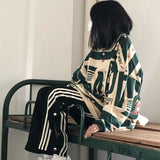 christmas outfit Dodobye Spring and Autumn Suit for Female Students Korean Style Loose POLO Shirt Thin Printed Sweatshirt women clothing y2k tops emo