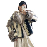 christmas outfit Dodobye Winter Short Oversized Thickened Warm Colorful Fluffy Faux Sheepskin Fur Jacket Women Luxury Designer Unisex Clothes