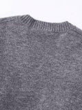 Black Friday Dodobye Casual Knitted Solid V-neck Sweaters Women Retro Loose Long Sleeve Pullover Sweater Female Autumn Versatile Simple Base Knitwear