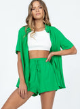 Dodobye Chloe Short Sleeve Set Green 2024 New Pant