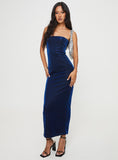 Dodobye-Samper Strapless Maxi Dress Navy