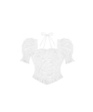 Dodobye Angel Girl Lace Up Corset Frill Blouse