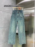 Dodobye Women Blue Baggy Jeans Harajuku Y2k Straight Denim Trousers Vintage Japanese 2000s Style Oversize Jean Pants Trashy Clothes 2025