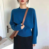 Black Friday Dodobye Autumn Cashmere Knitted Sweaters Women Winter Warm Casual Mock Neck Solid Jumpers Harajuku Loose Simple Pullovers Sweater New