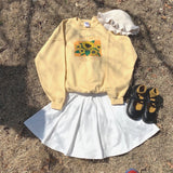 christmas outfit Dodobye Sunflower Field Vintage Sweatshirt