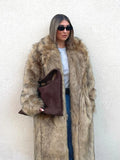 christmas outfit Dodobye Fashion Oversized Lapel Collar Faux Fur Long Coat For Women Chic Long Sleeve Thick Warm Fluffy Jacket 2025 Lady High Streetwear