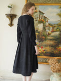 Dodobye Black Queen Strap Dress And Knit Cardigan