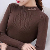 Dodobye Turtleneck Sweater 2025 Autumn Winter Women Sweater Long Sleeve Fashion Korean Knit Pullovers Bottoming Shirt Casual Tops