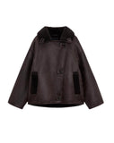 Dodobye Minsa Shearling-Lined Faux Leather Jacket