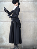 Dodobye Black Lady Swallow-Tailed Coat &Amp; Long Skirt