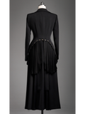 Dodobye Black Lady Swallow-Tailed Coat &Amp; Long Skirt