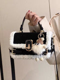 Dodobye Cohen Faux Fur Square Bag