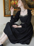 Dodobye Black Queen Strap Dress And Knit Cardigan