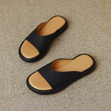 Dodobye Almunda Open Toe Flatforms Slides Sandals