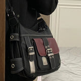 Dodobye 90s Vintage Pu Leather Y2K Crossbody Bag