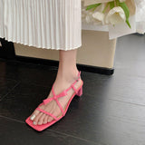 Dodobye Karri Open Toe Chunky Heels Heeled Sandals