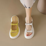 Dodobye Laneisha Open Toe Flatforms Slides Sandals