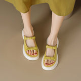 Dodobye Laneisha Open Toe Flatforms Slides Sandals