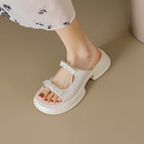 Dodobye Laneisha Open Toe Flatforms Slides Sandals