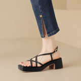 Dodobye Lekasha Open Toe Block Heels Heeled Sandals