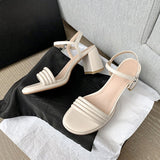 Dodobye Marie Kim Open Toe Block Heels Heeled Sandals