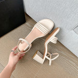 Dodobye Marie Kim Open Toe Block Heels Heeled Sandals