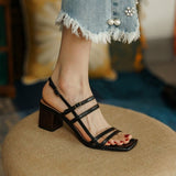 Dodobye Blakely Open Toe Block Heels Heeled Sandals