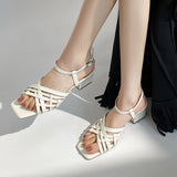 Dodobye Estelle Open Toe Block Heels Heeled Sandals