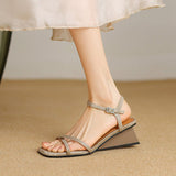 Dodobye Rowyn Open Toe Wedge Wedges Sandals