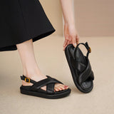 Dodobye Harlee Open Toe Flatforms Flats Sandals