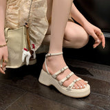 Dodobye Kimber Open Toe Flatforms Platforms Sandals