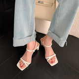 Dodobye Joelle Open Toe Chunky Heels Heeled Sandals