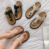 Dodobye Johanna Open Toe Flatforms Slides Sandals