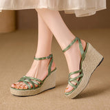 Dodobye Rosalina Open Toe Wedge Wedges Sandals