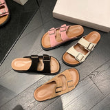 Dodobye Katelyn Open Toe Flatforms Slides Sandals