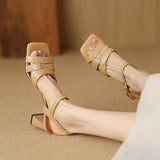 Dodobye Chandler Open Toe Chunky Heels Heeled Sandals