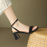 Dodobye Aya Open Toe Block Heels Heeled Sandals