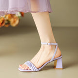 Dodobye Aya Open Toe Block Heels Heeled Sandals