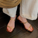 Dodobye Baylee Open Toe Wedge Slides Sandals