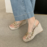 Dodobye Cynthia Open Toe Wedge Wedges Sandals