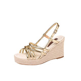 Dodobye Cynthia Open Toe Wedge Wedges Sandals