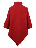 christmas outfit Dodobye Casual 7 Colors High-Neck Sweater Cape