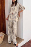 Dodobye Printed Long Sleeve Long Pant Two Piece Set