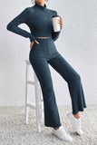 Dodobye Turtleneck Long Sleeve Bootcut Pants Knitted Set